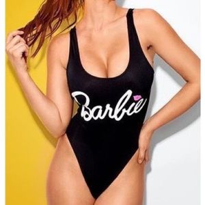 Black brand new Barbie one piece swim / bikini